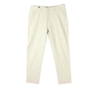 Marcus Pierce Renegade Pants Mens 31x28 Birch Ivory Performance Golf Stretch